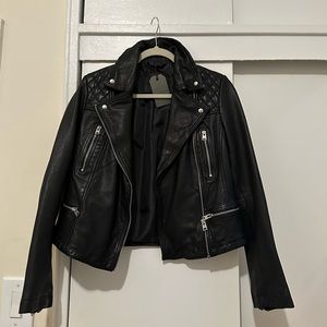 All Saints Catch Biker Leather Jacket